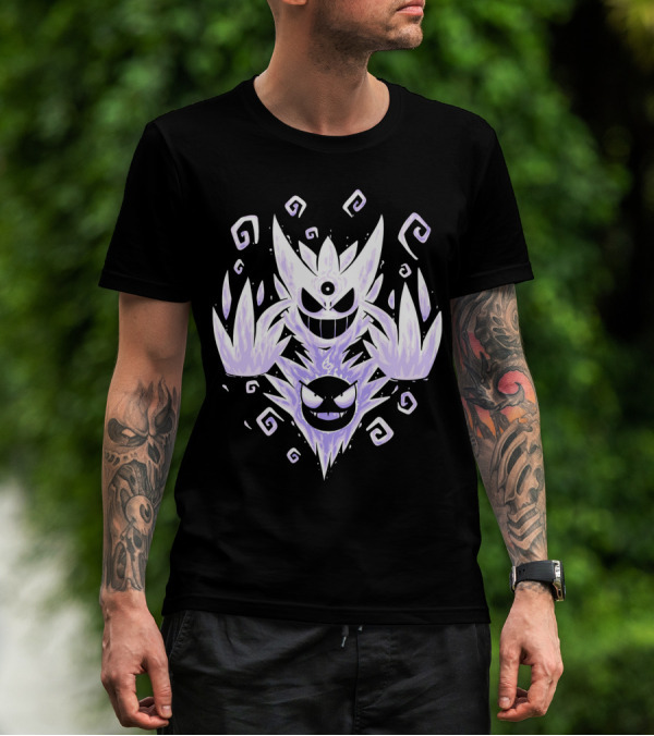 EVOLUTION POKEMON MEGA GENGAR SHADOW SPIRAL T-Shirt