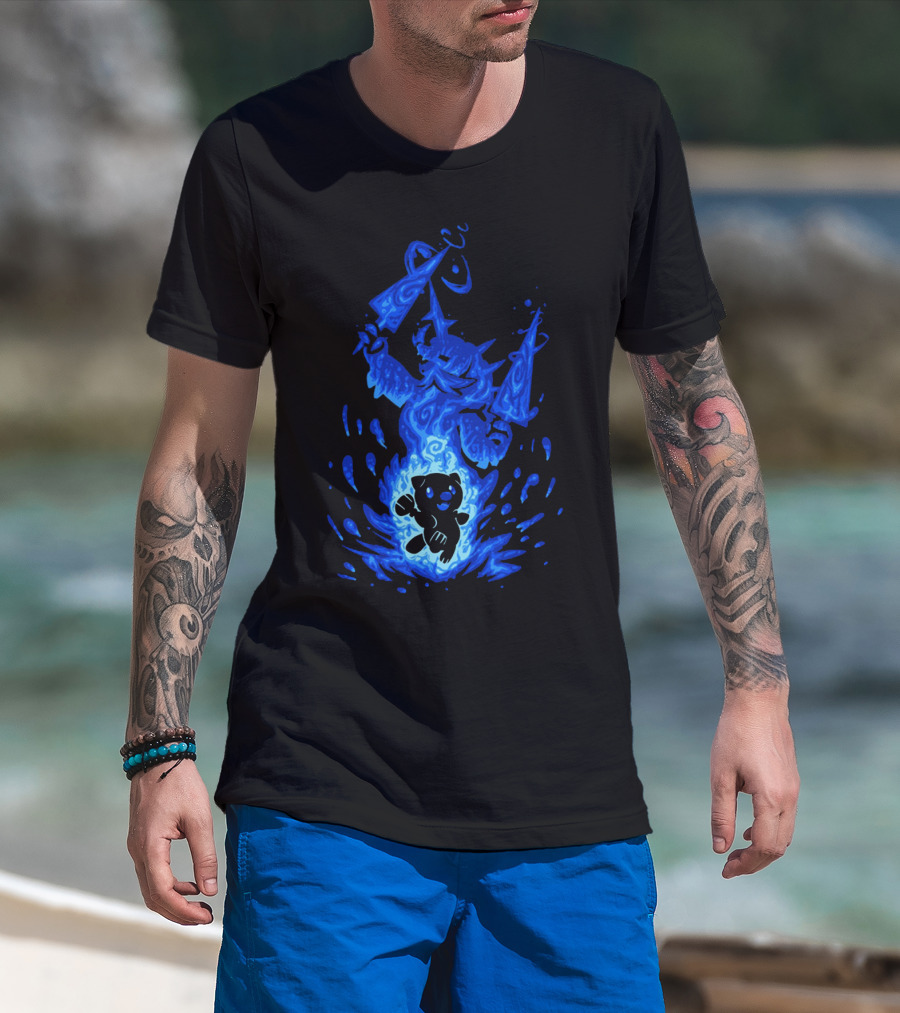 Samurott Evolution Inspired By Blue Flame And Water T-Shirt