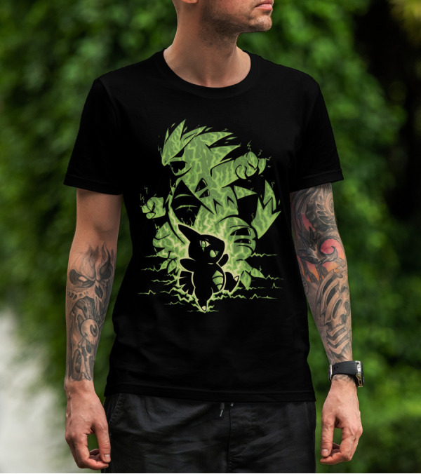 EVOLUTION POKEMON TYRANITAR LARVITAR ELECTRIC TRANSFORMATION T-Shirt