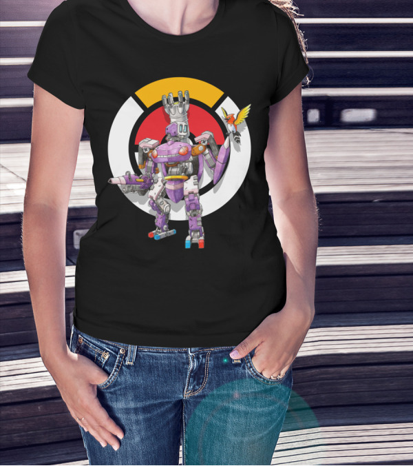 POKEMON X OVER GENESECT X BASTION MECH CROSSOVER T-Shirt