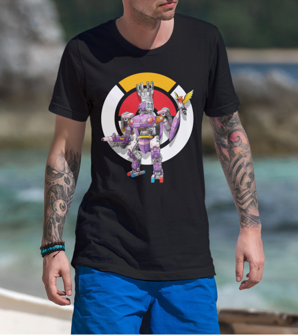 POKEMON X OVER GENESECT X BASTION MECH CROSSOVER T-Shirt