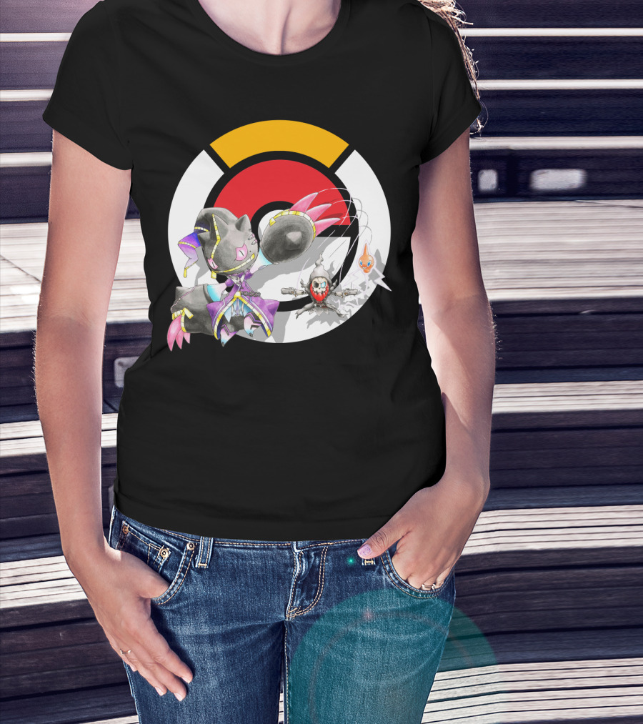Pokemon X Mega Banette Crossover With Sombra Characters T-Shirt