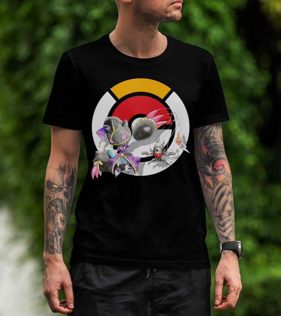 Pokemon X Mega Banette Crossover With Sombra Characters T-Shirt