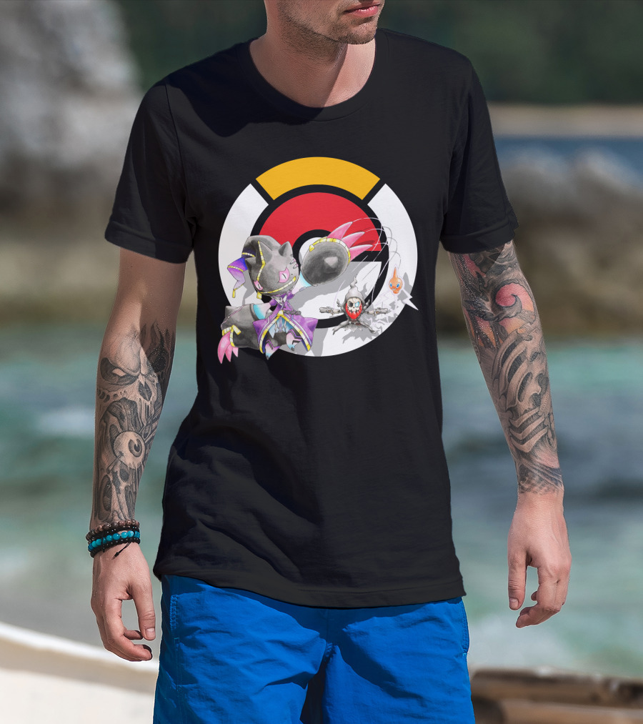 Pokemon X Mega Banette Crossover With Sombra Characters T-Shirt