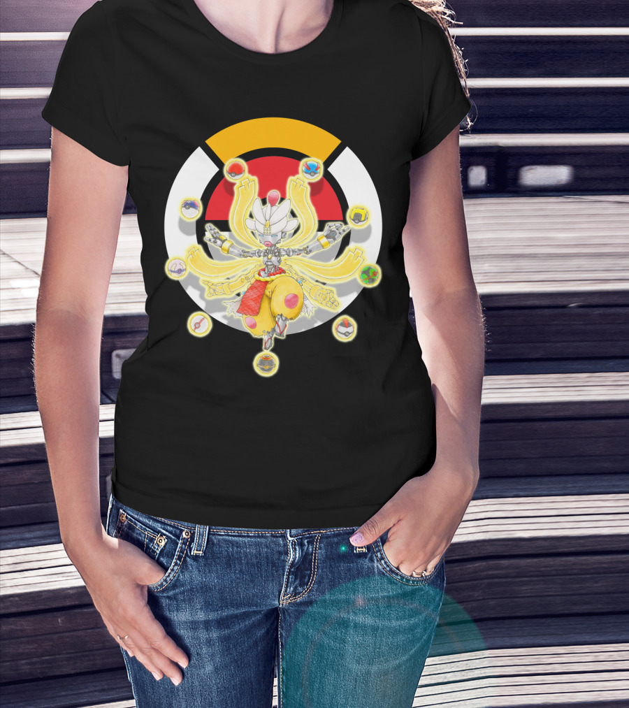 Pokemon X Overwatch Mega Medicham Zenyatta Crossover T-Shirt