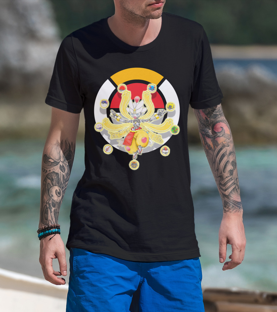 Pokemon X Overwatch Mega Medicham Zenyatta Crossover T-Shirt