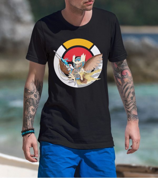 Pokemon X Over Noctowl X Ana Official Collaboration T-Shirt