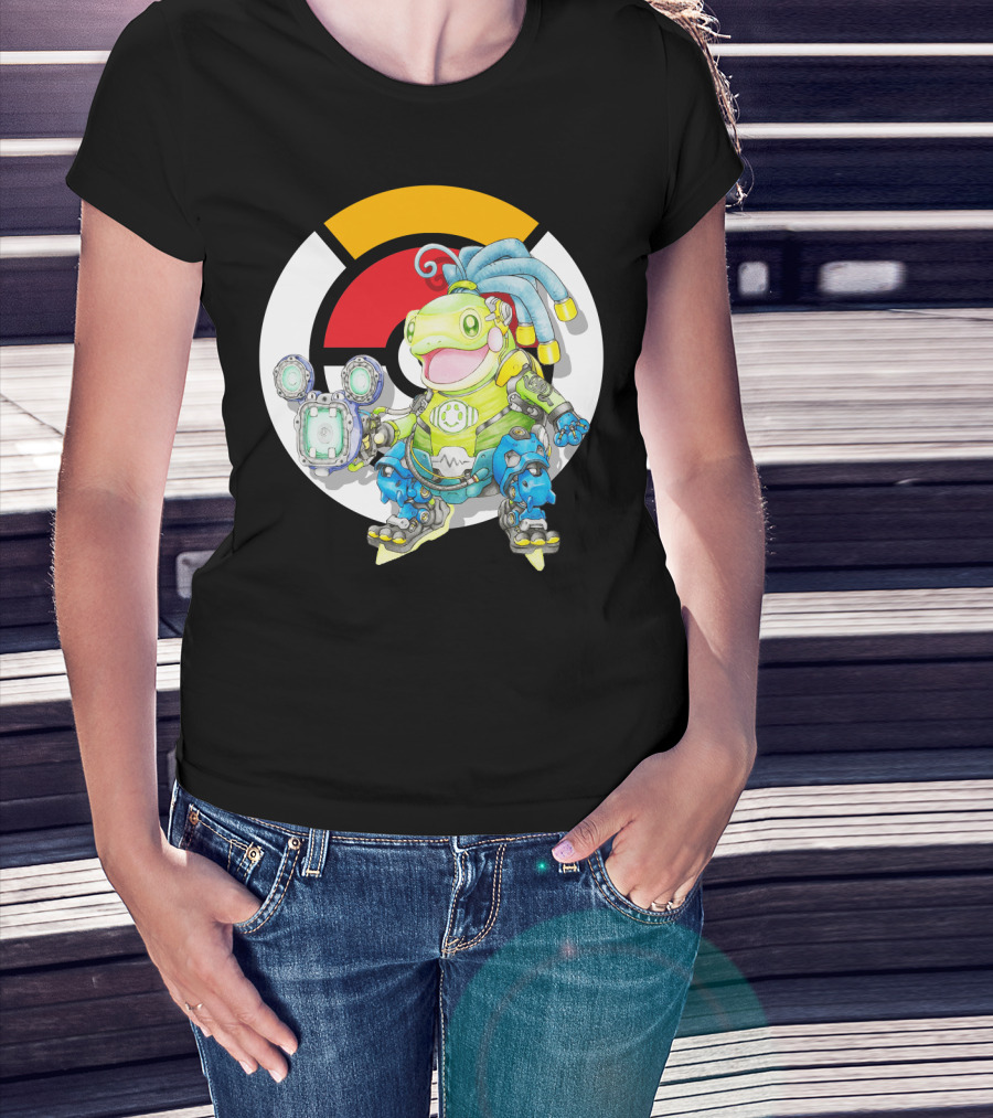 Pokemon X Overwatch Politoed Lucio Mashup T-Shirt