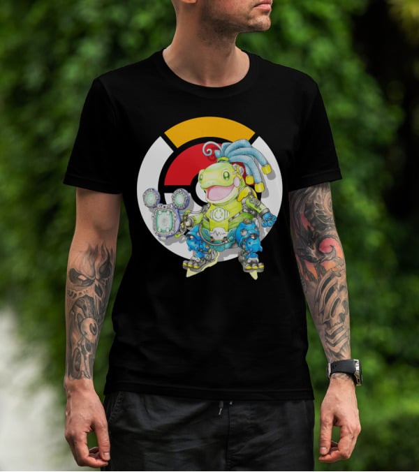 Pokemon X Overwatch Politoed Lucio Mashup T-Shirt
