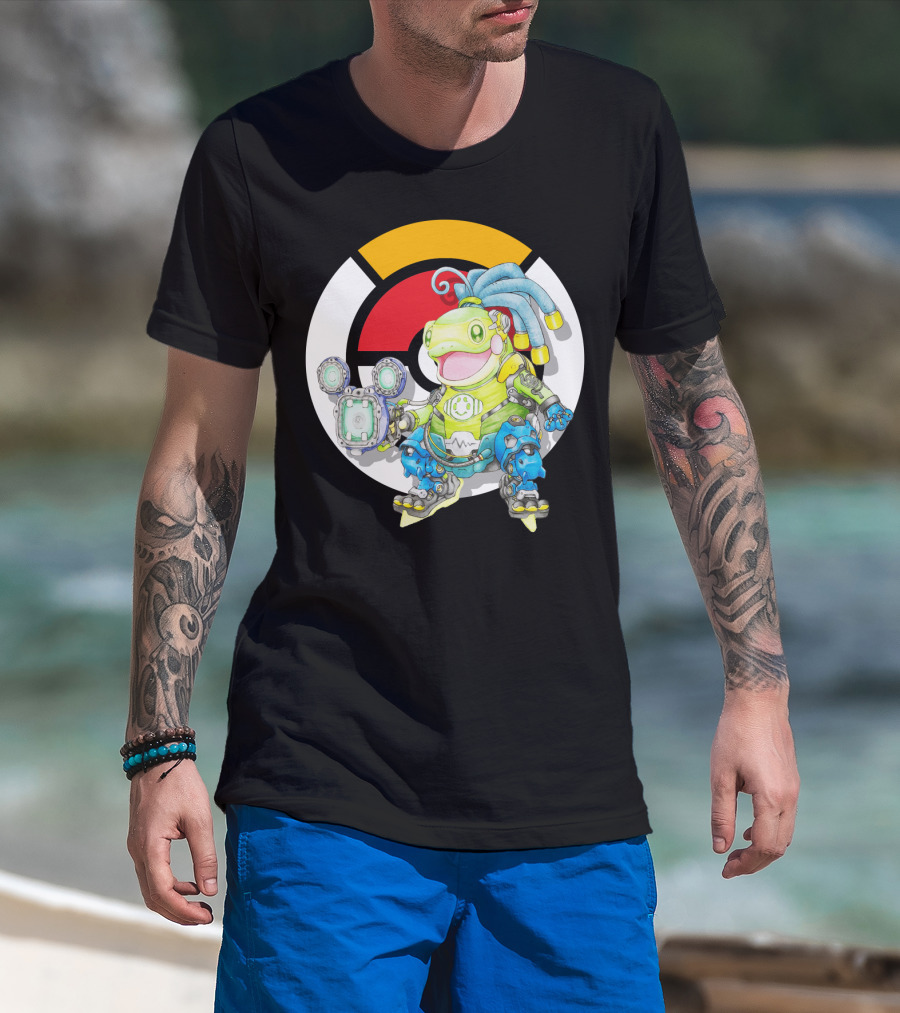 Pokemon X Overwatch Politoed Lucio Mashup T-Shirt