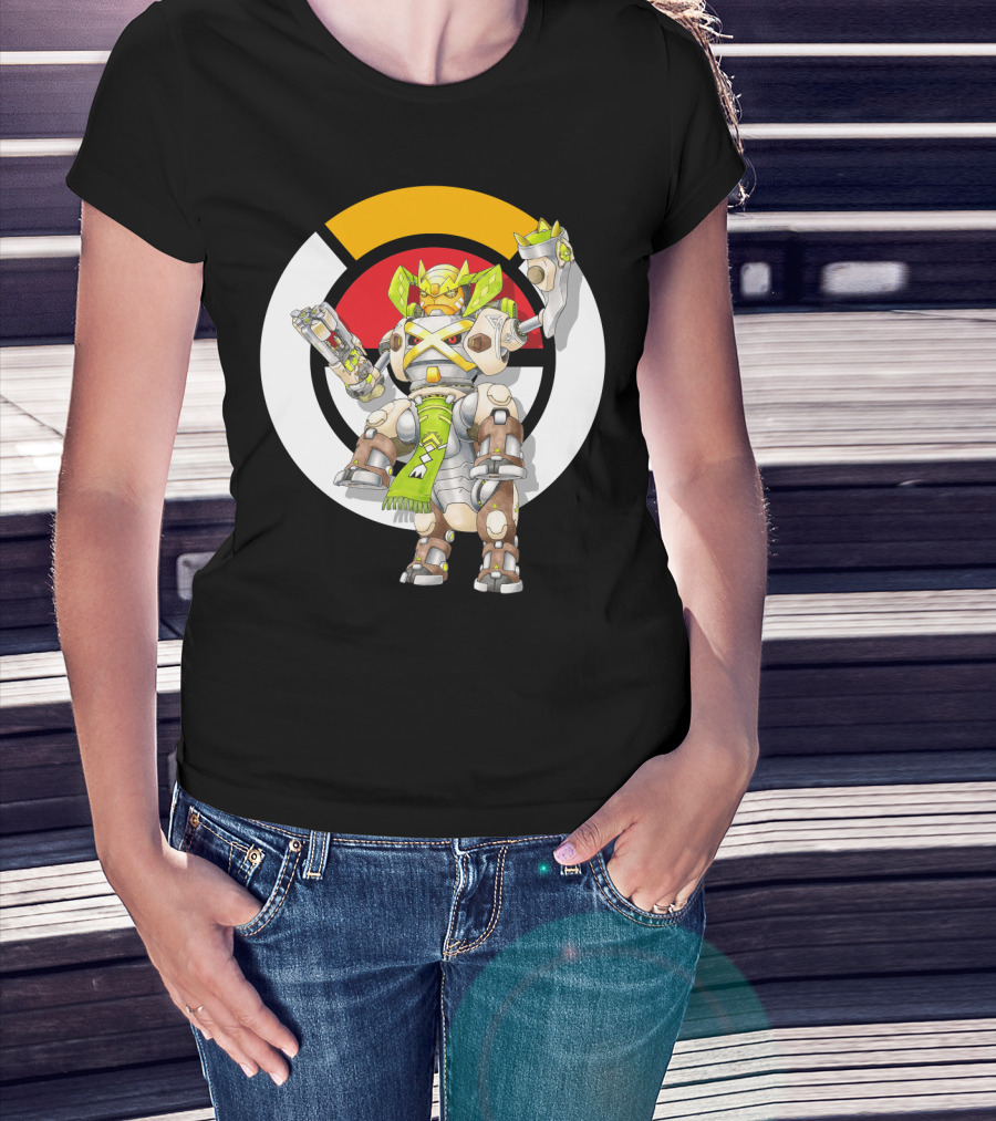 Pokemon X Over Terrakion Metagross Orisa Mecha Crossover T-Shirt