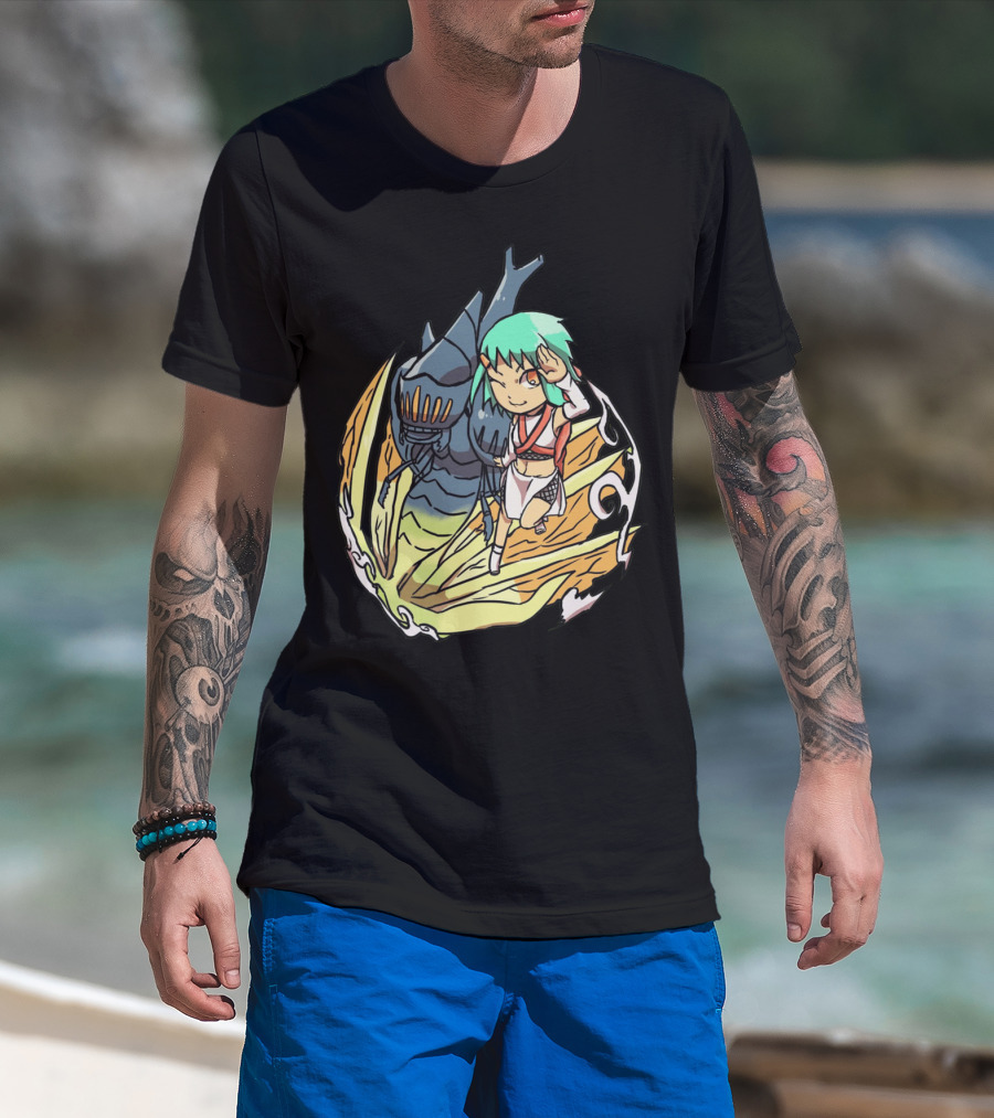 Princess Nausicaä Chibi And Ohmu Companion T-Shirt