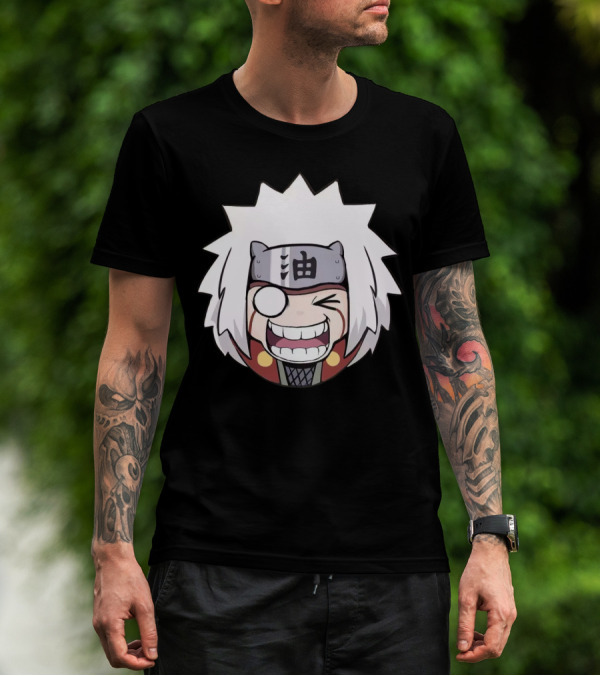 Jiraiya Chibi Cute Anime Character Face T-Shirt