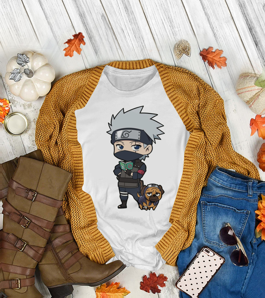 Kakashi Dog Chibi Ninja Fan T-Shirt