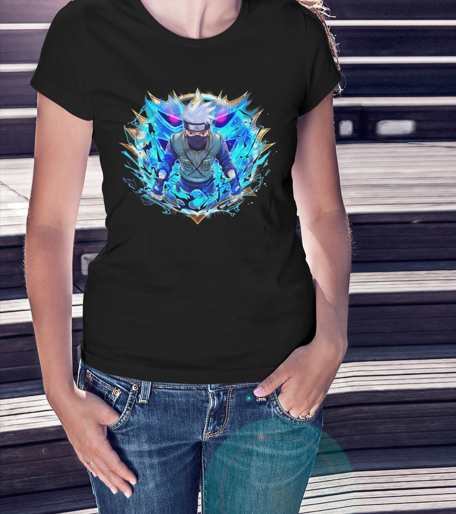 Kakashi Susanoo Blue Lightning Armor T-Shirt
