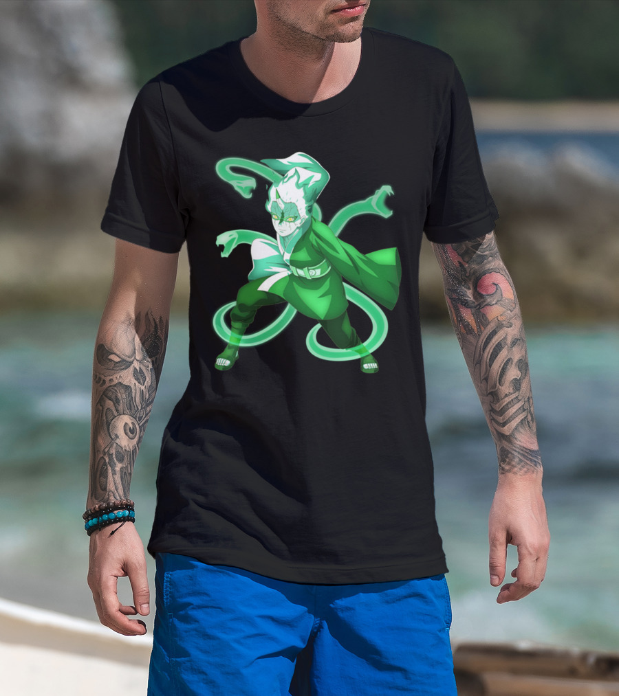 Mitsuki Orochimaru Anakins Striking Green Aura Power Form T-Shirt