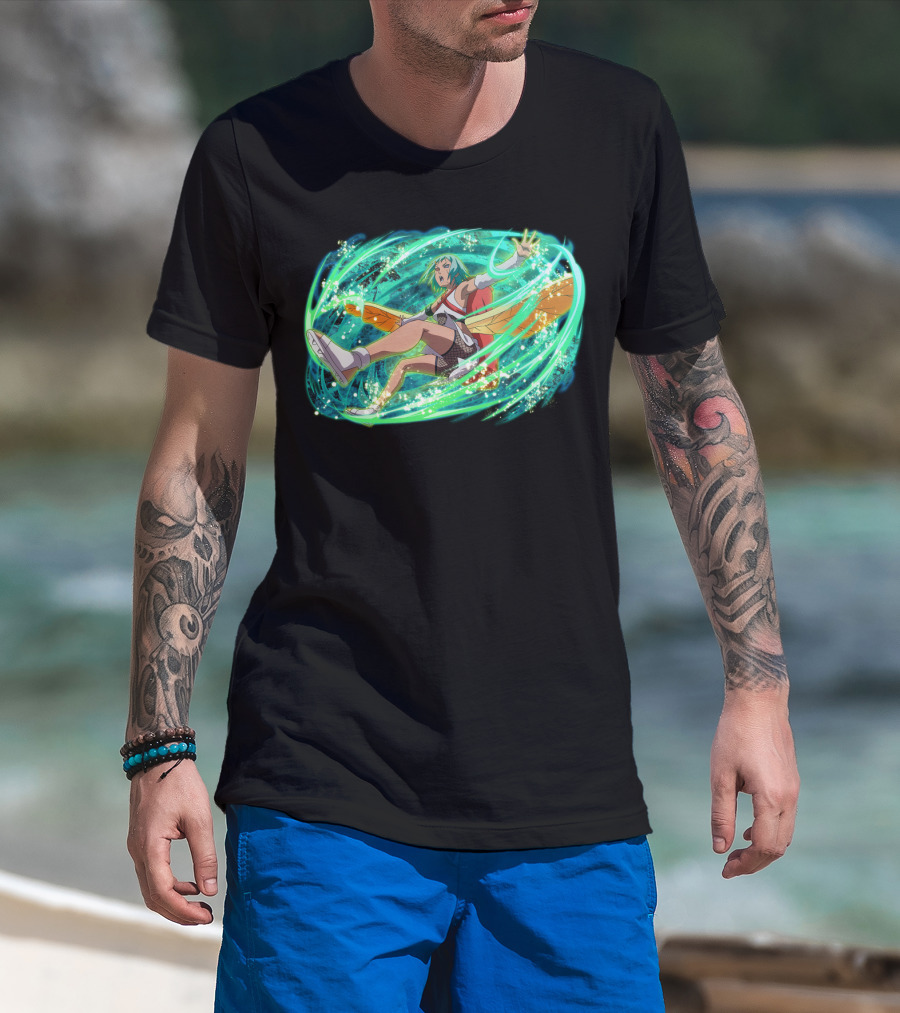 Fu Dynamically Captivating Anime Action Energy Burst T-Shirt