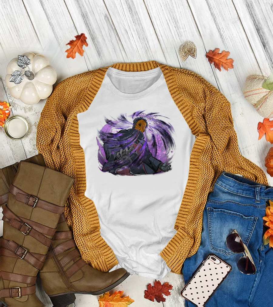 Obito Uchiha Purple Swirl Anime Character T-Shirt