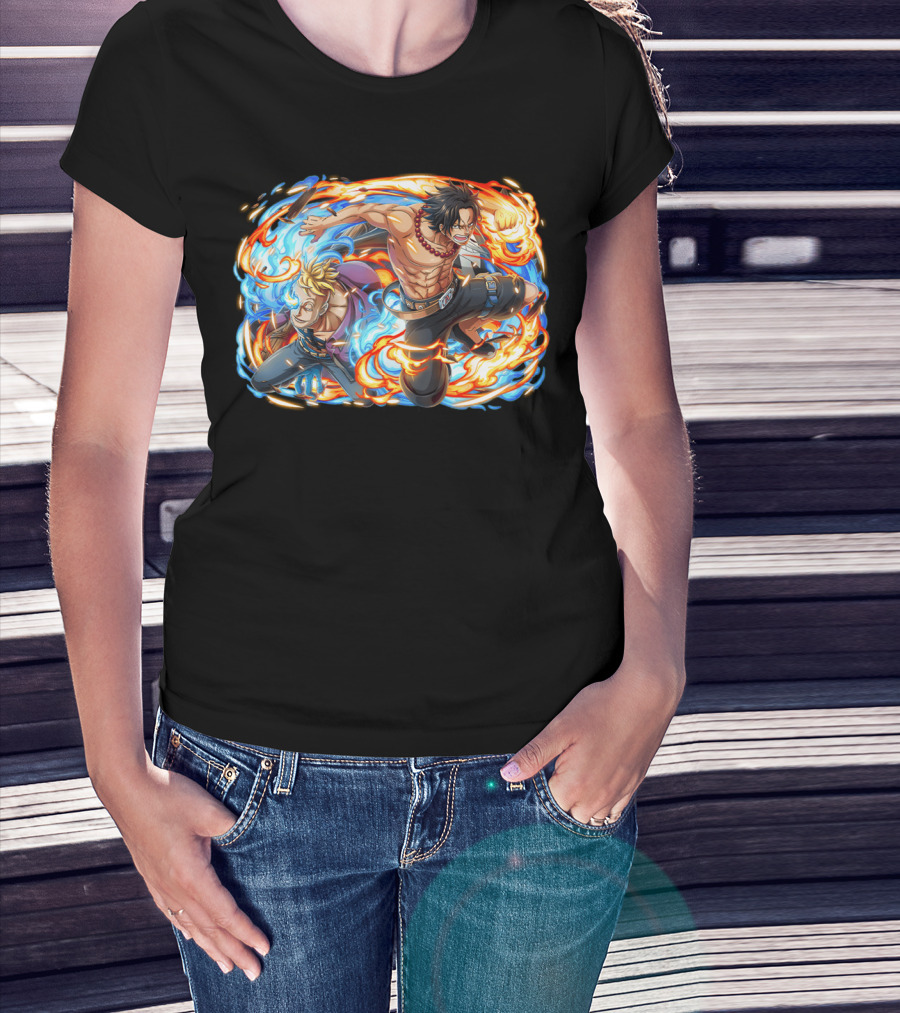 Macro Ace Portgas Fire And Ice Dynamic Duo T-Shirt