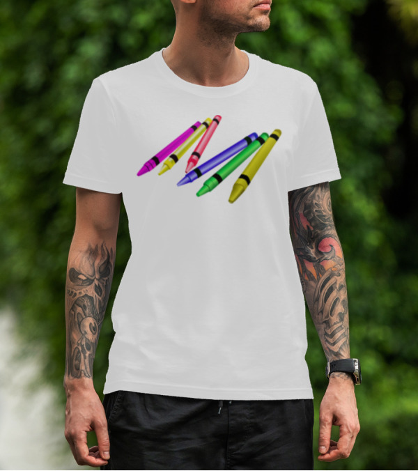 Vibrant Color Pencil Back To School Essentials T-Shirt