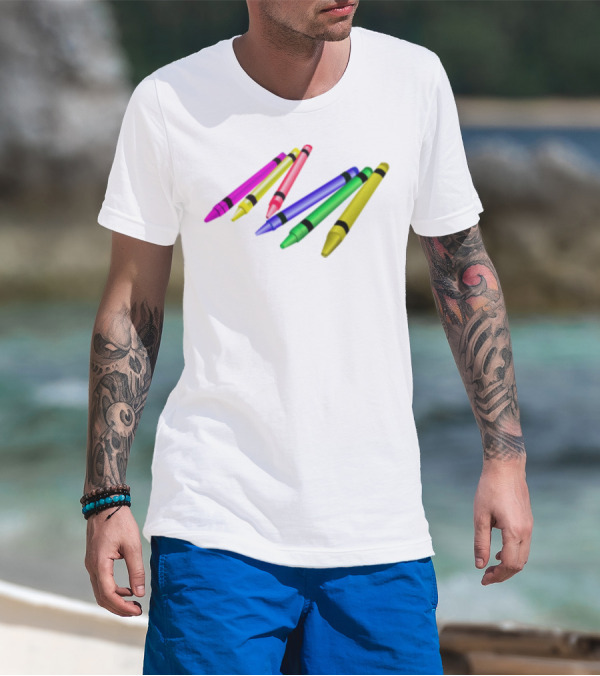 Vibrant Color Pencil Back To School Essentials T-Shirt