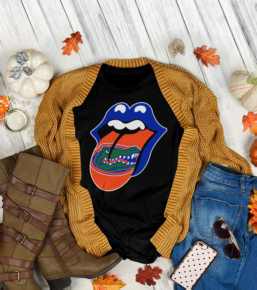 Rolling Stones Florida Gators Rolling Tongue T-Shirt