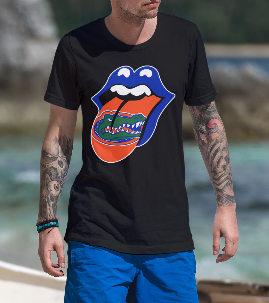 Rolling Stones Florida Gators Rolling Tongue T-Shirt