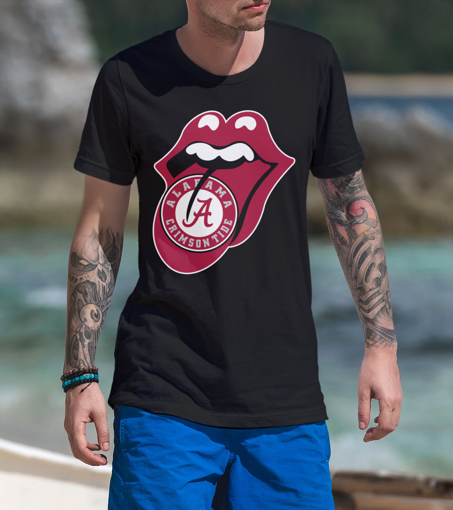 Alabama Crimson Tide Rt Edition Iconic Tongue T-Shirt