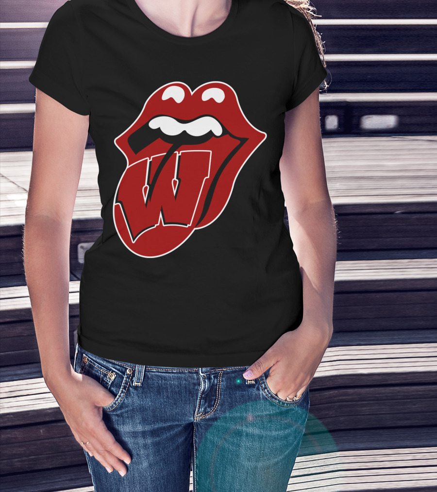 Wisconsin Badgers Rolling Stones T-Shirt