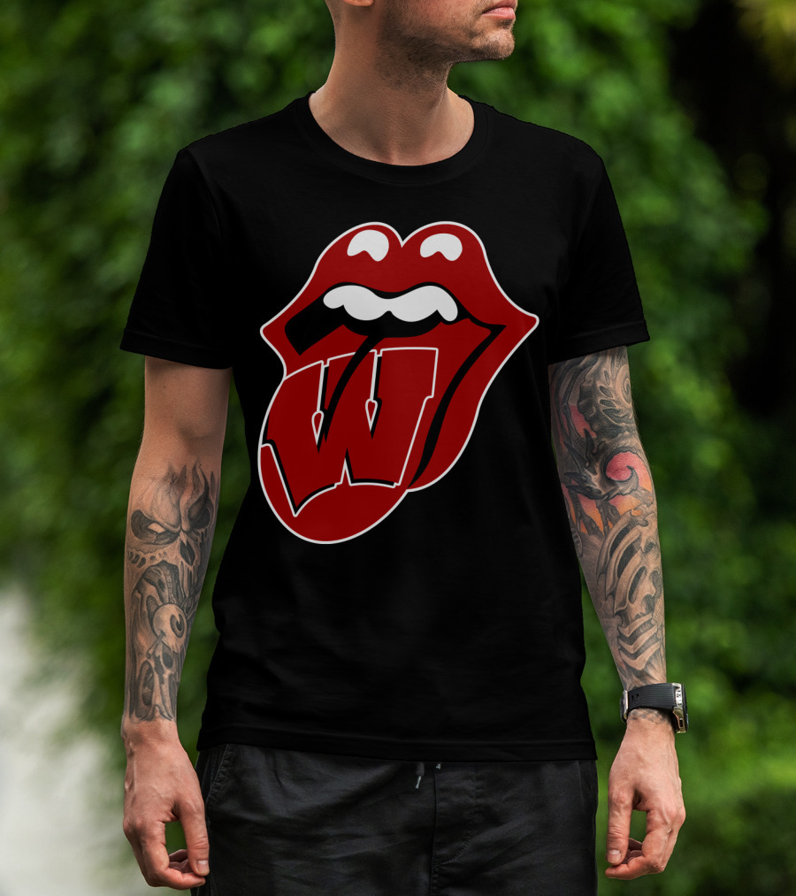 Wisconsin Badgers Rolling Stones T-Shirt