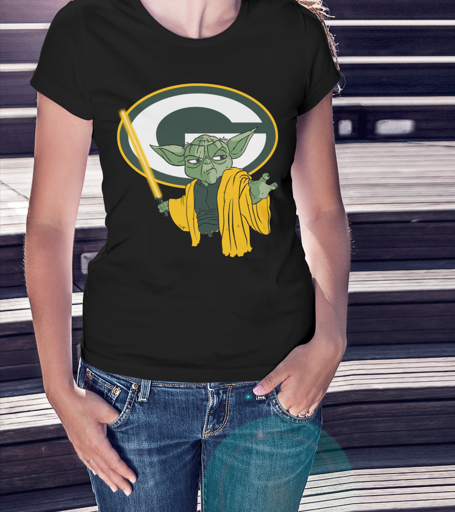 Packers Yoda Green Bay Football Star Wars Mashup T-Shirt
