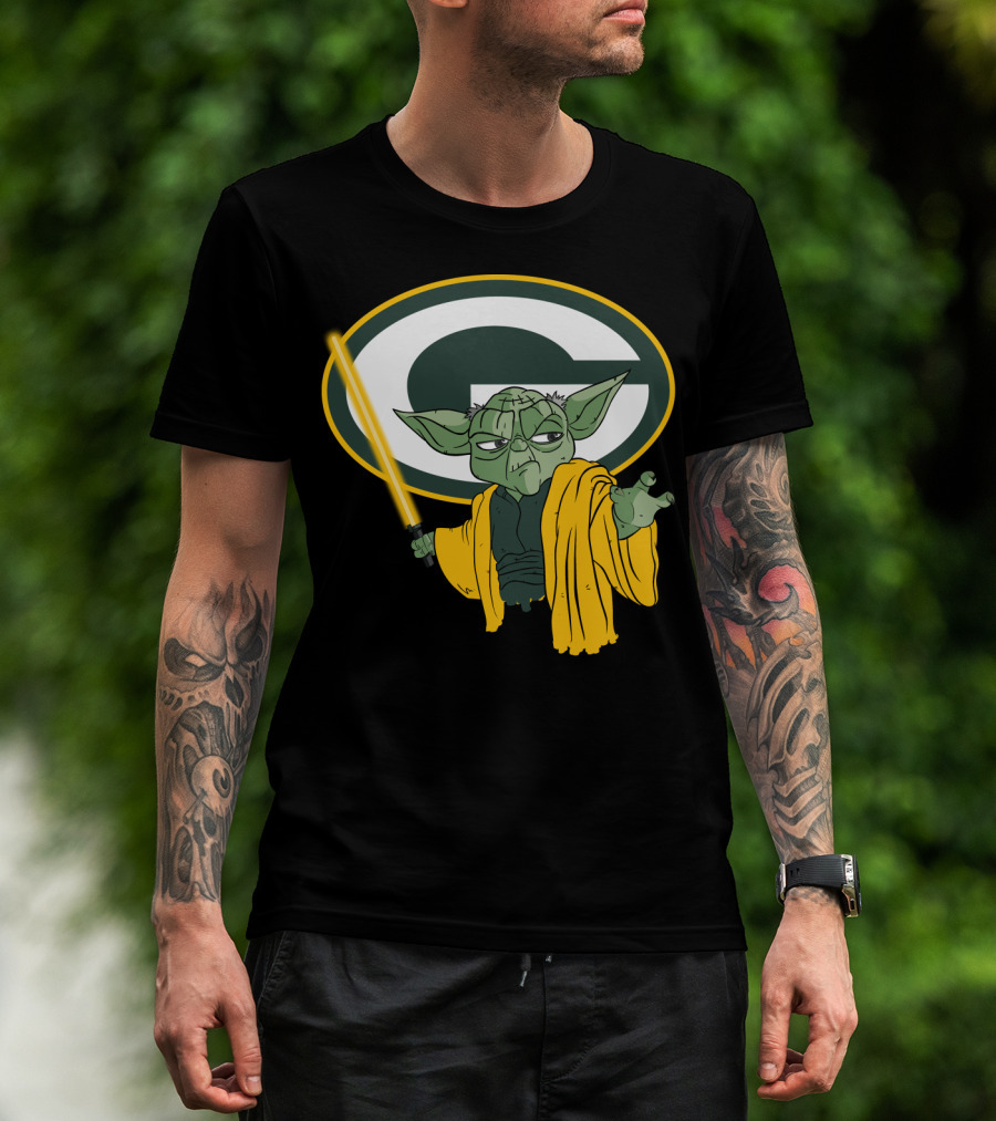 Packers Yoda Green Bay Football Star Wars Mashup T-Shirt