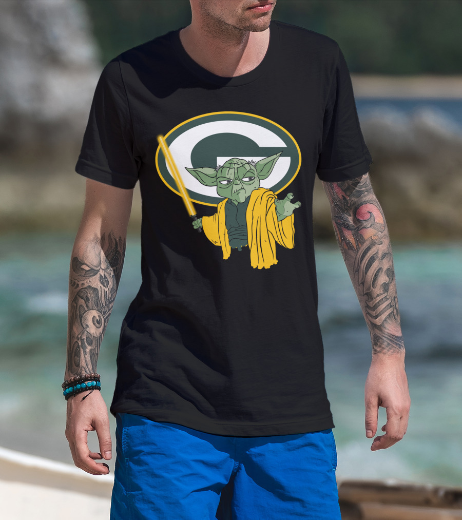 Packers Yoda Green Bay Football Star Wars Mashup T-Shirt