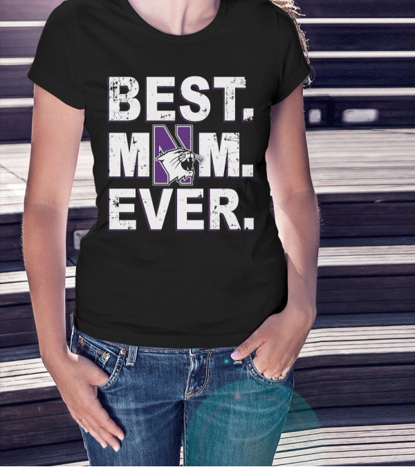 BEST MOM EVER NORTHWESTERN WILDCATS PURPLE N T-Shirt