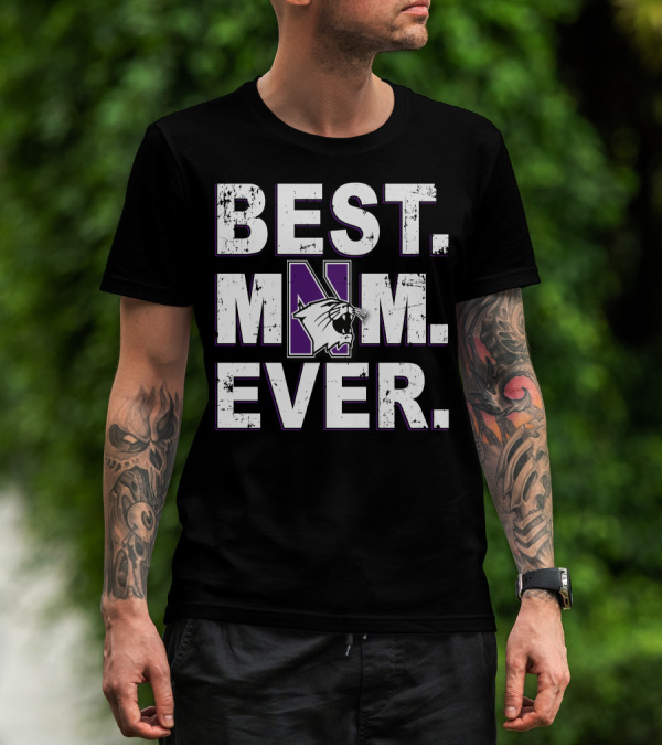 BEST MOM EVER NORTHWESTERN WILDCATS PURPLE N T-Shirt