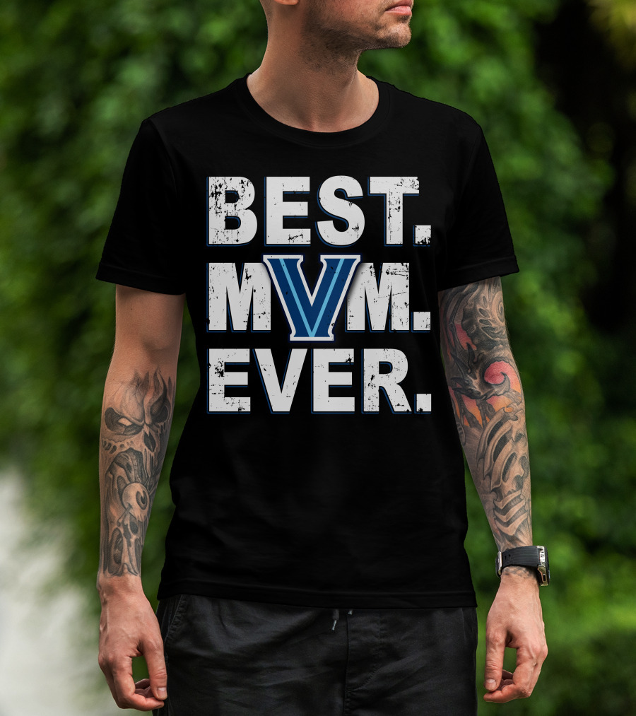 BEST MOM EVER VILLANOVA WILDCATS V T-Shirt