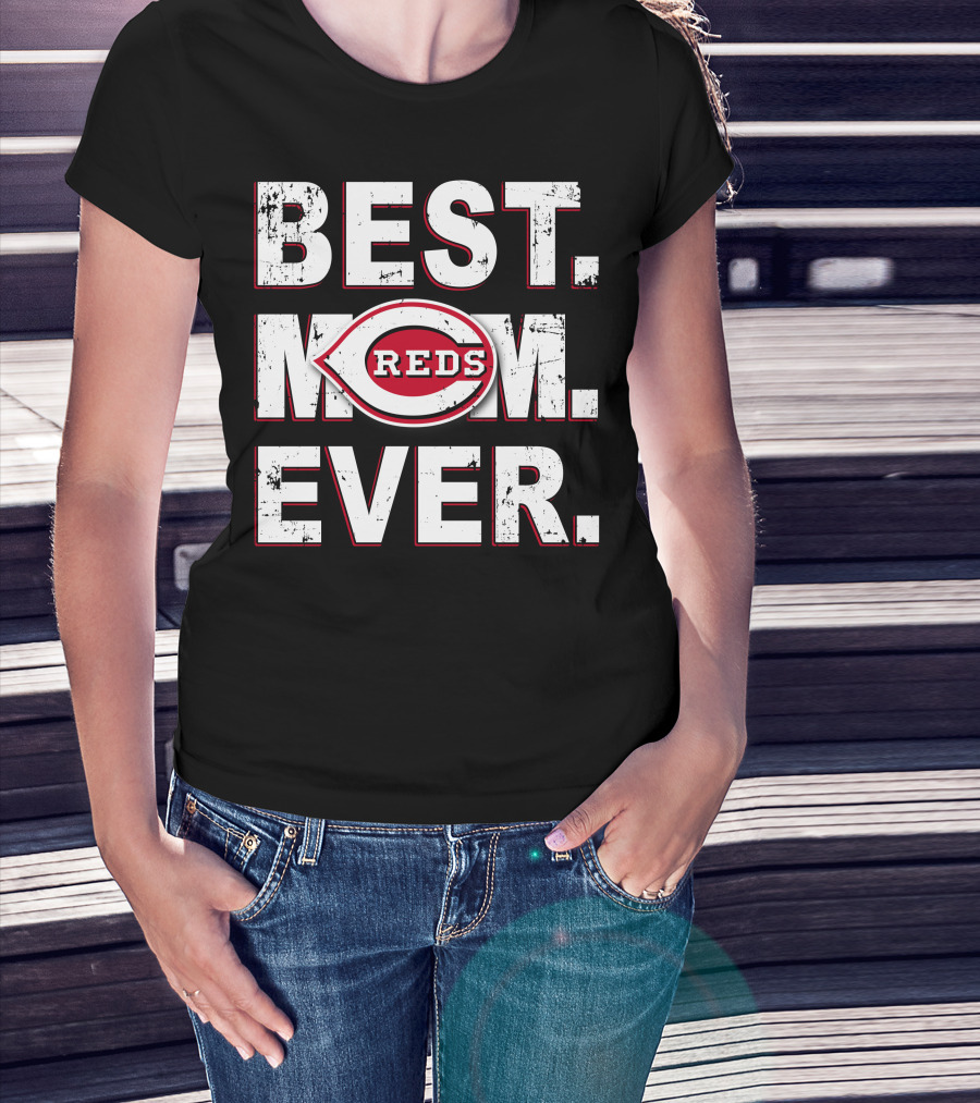 Best Mom Ever Reds T-Shirt