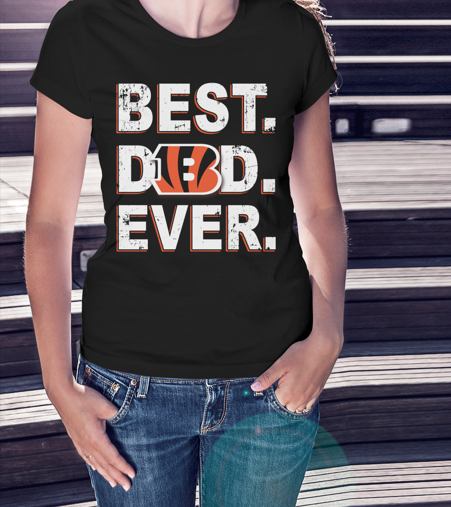 Best Dad Ever Bengals Inspired T-Shirt