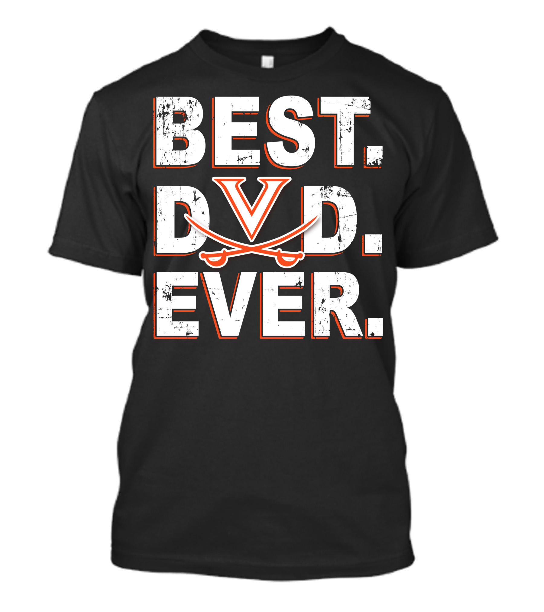 Best Dad Ever Virginia Cavaliers V Swords T-Shirt