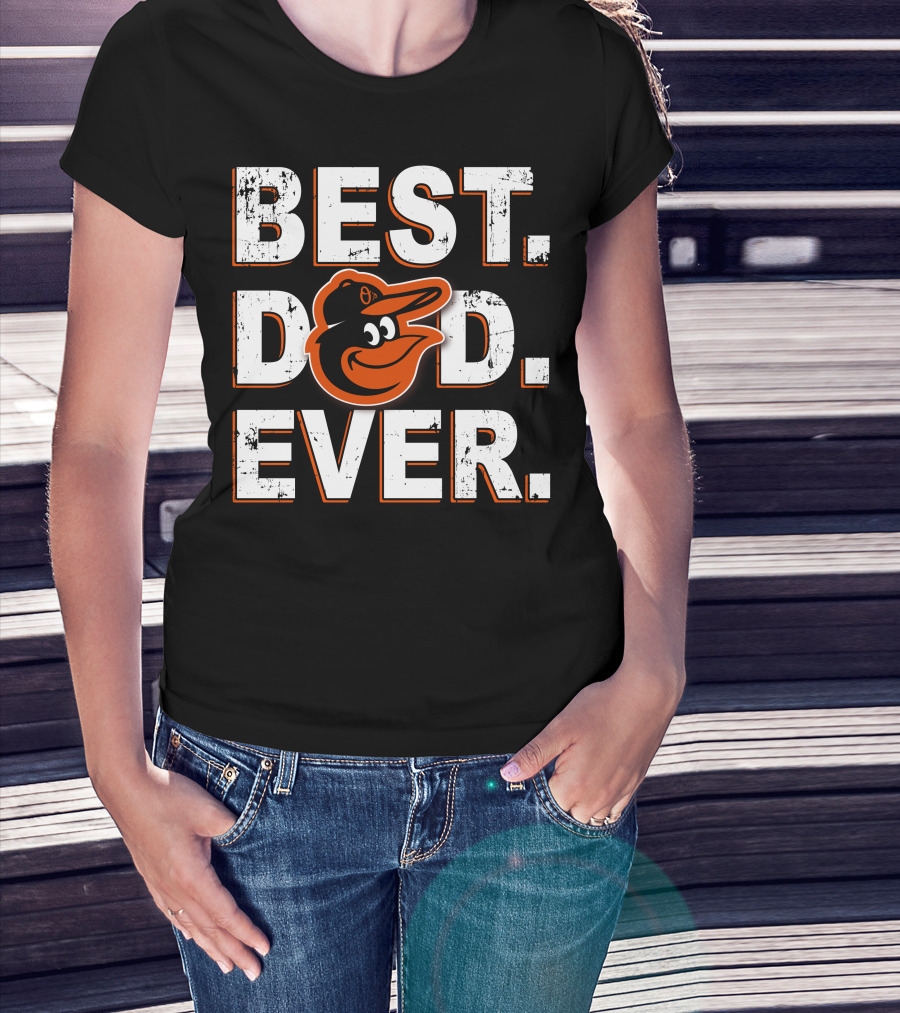 Best Dad Ever Orioles Bird T-Shirt