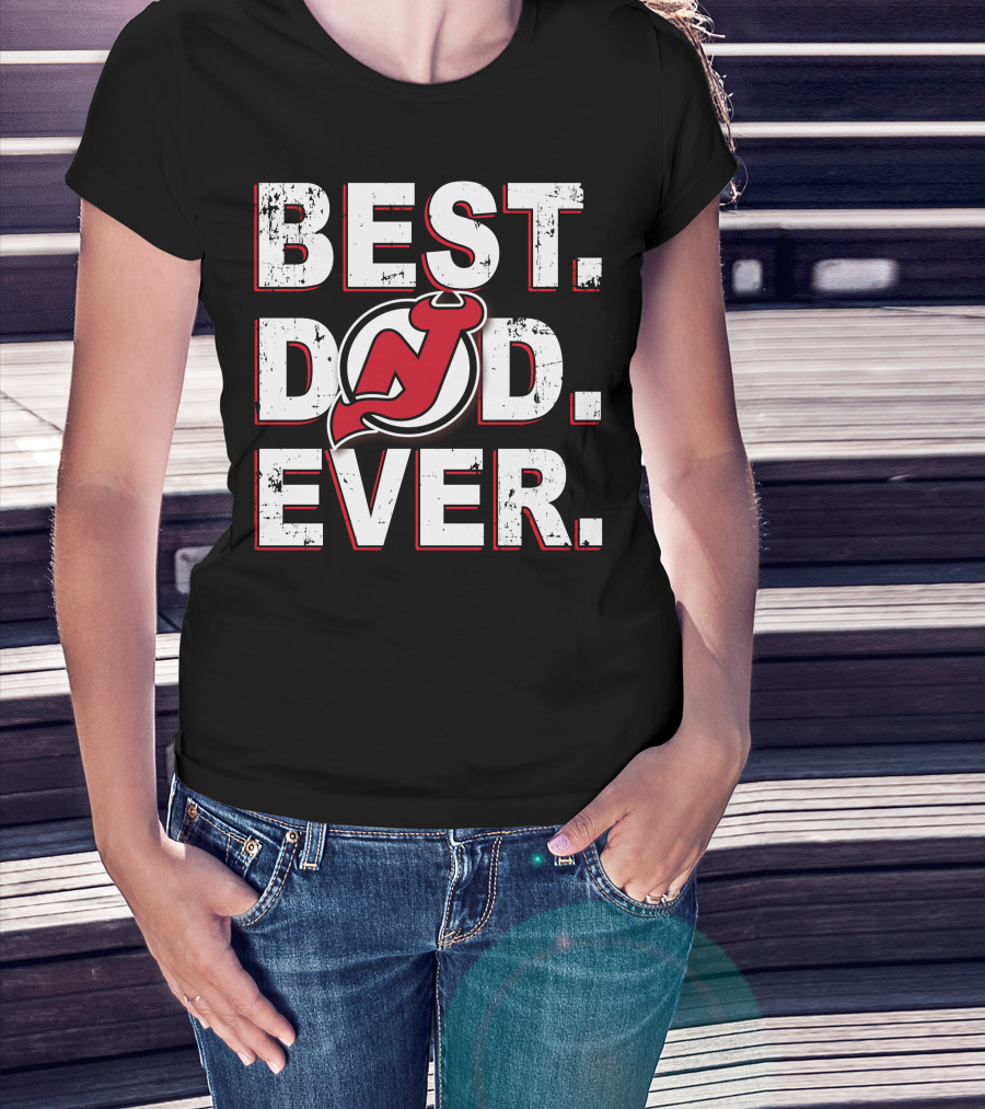 Best Dad Ever New Jersey Devils T-Shirt