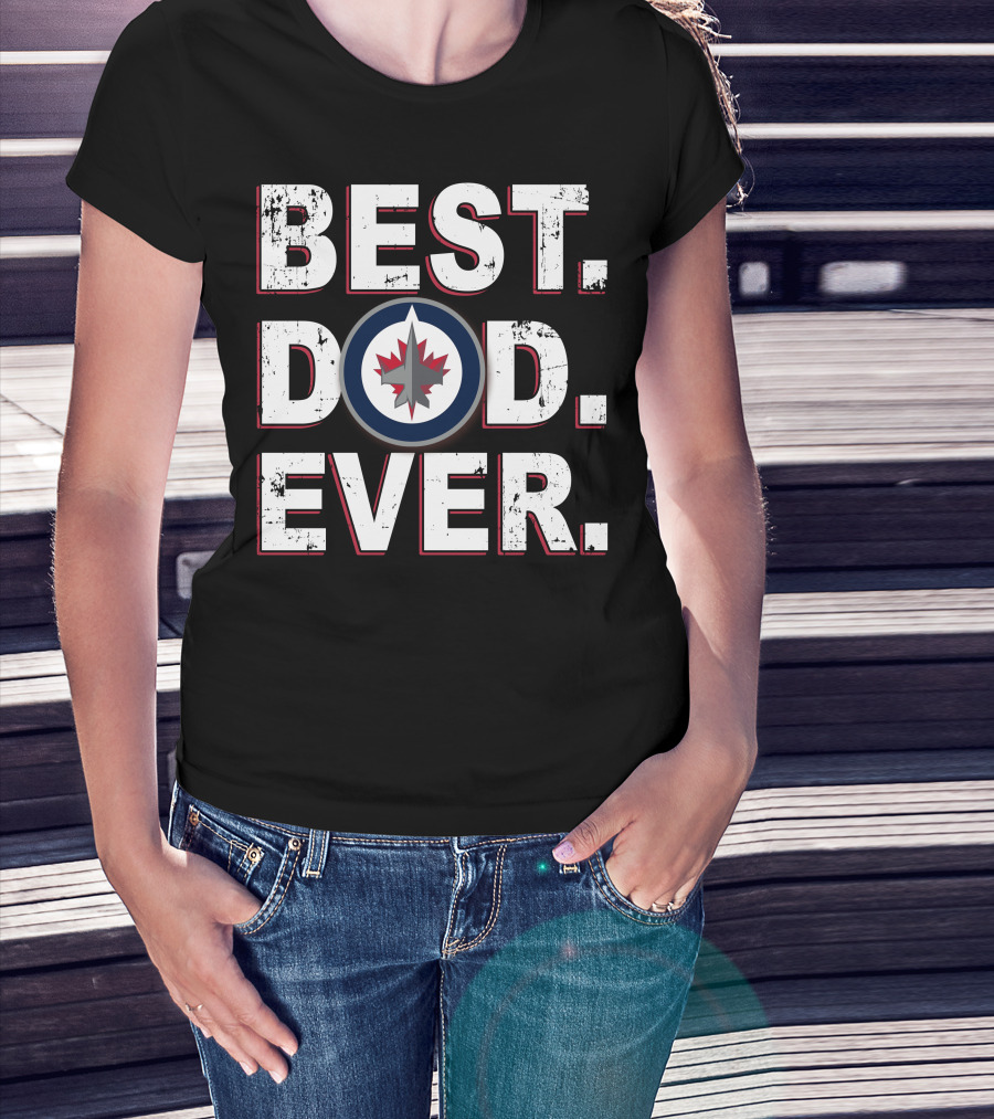 Best Dad Ever Winnipeg Jets T-Shirt