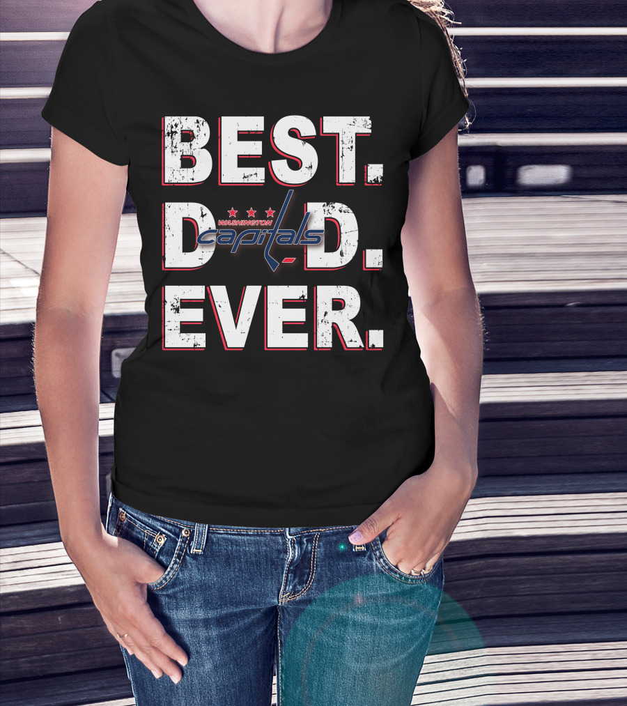 Best Dad Ever Washington Capitals T-Shirt