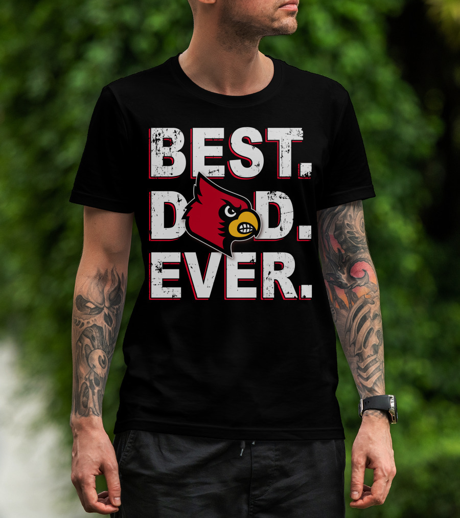 Best Dad Ever Cardinal Bird T-Shirt