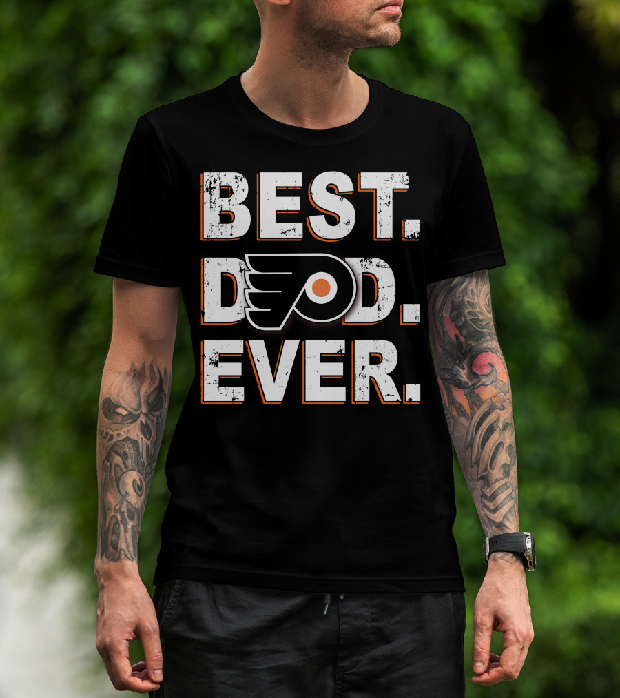 Best Dad Ever Flyers Logo T-Shirt