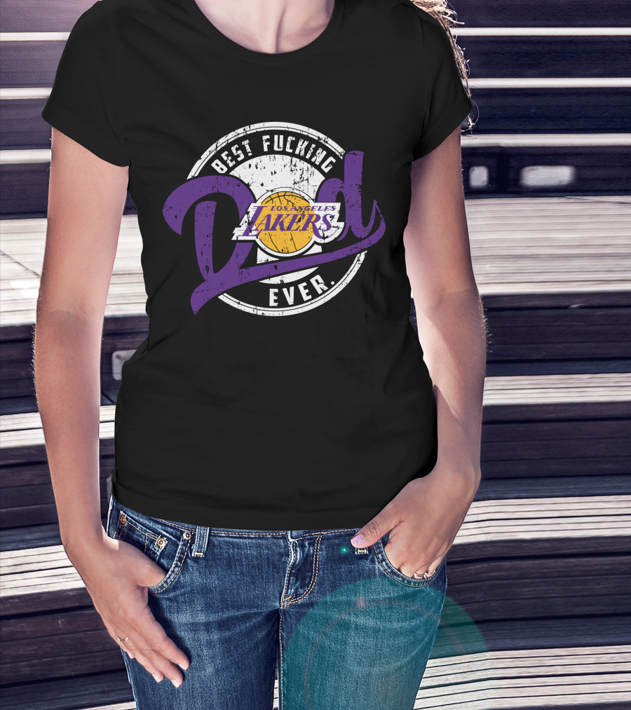 Best Dad Ever Los Angeles Lakers T-Shirt