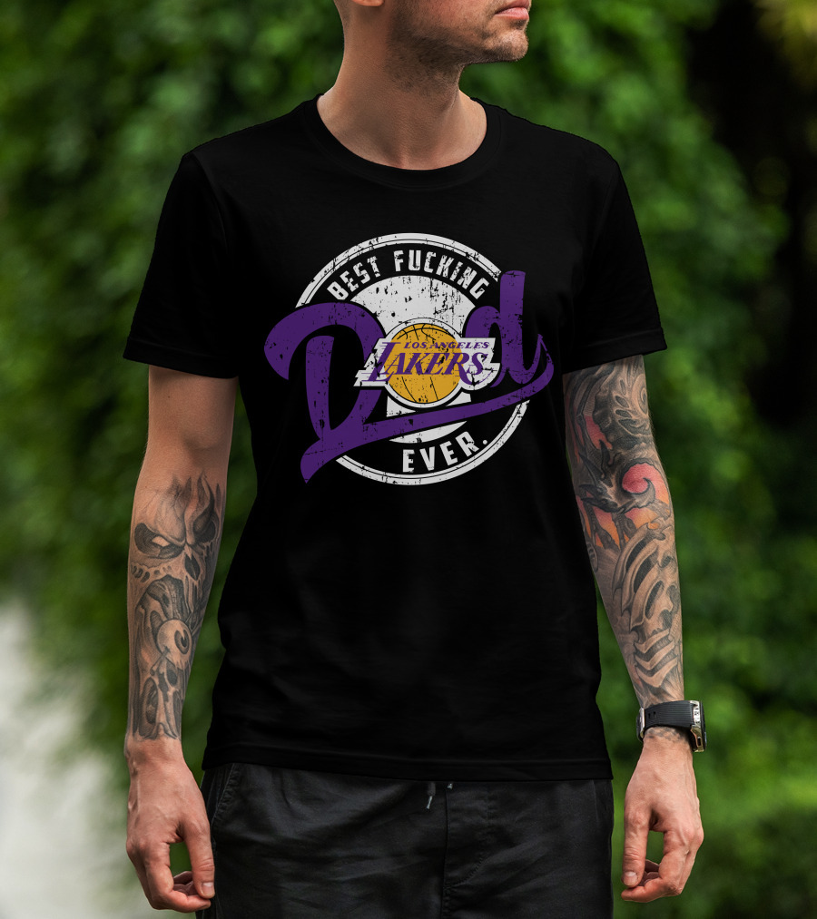 Best Dad Ever Los Angeles Lakers T-Shirt