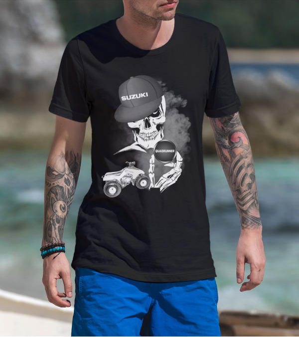 Suzuki Quadrunner LT 160 Skull Smoke T-Shirt