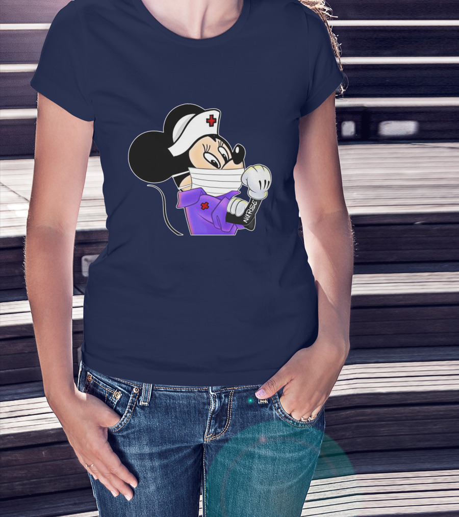 Minnie Nurse Strong Healthcare Worker T-Shirt