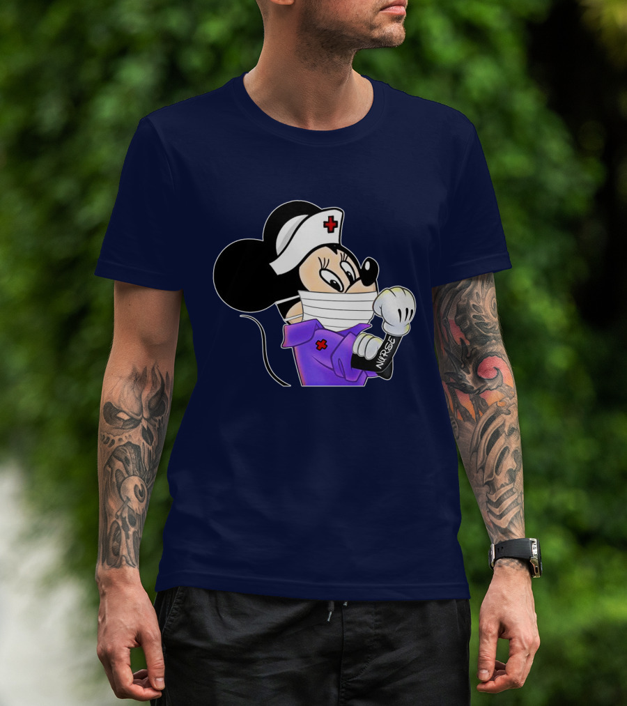 Minnie Nurse Strong Healthcare Worker T-Shirt